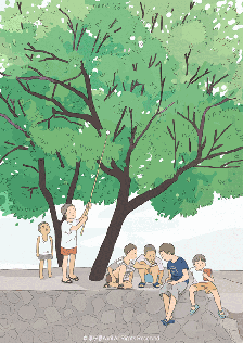 童年吃瓜诗句,诗意盎然